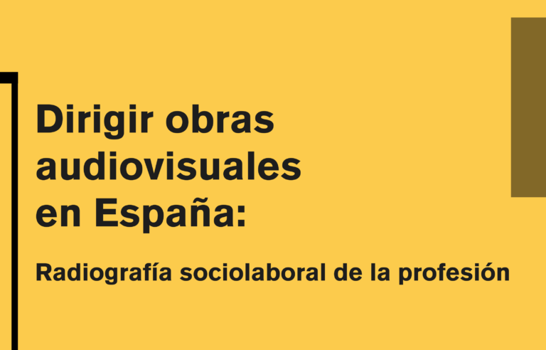 DAMA presenta un informe sobre la situación sociolaboral de las directoras y directores de obras audiovisuales en España