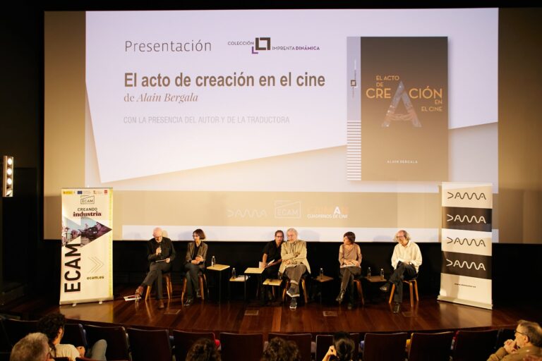 ECAM y DAMA presentan ‘El Acto de Creación en el Cine’, una nueva publicación de la colección Imprenta Dinámica, con la colaboración de Caimán Cuadernos de Cine