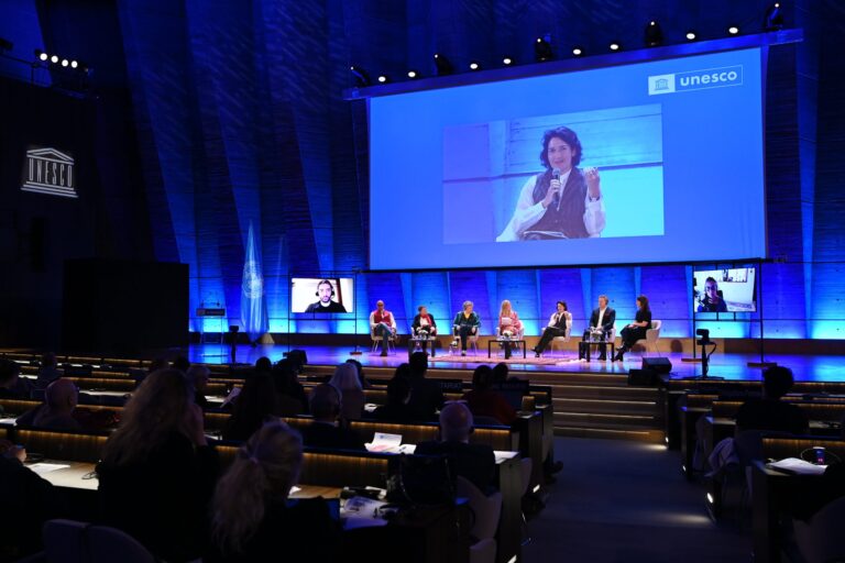 The Board Member of DAMA, Angeles González-Sinde participates in the UNESCO Debate on Artificial Intelligence in the Audiovisual Industry