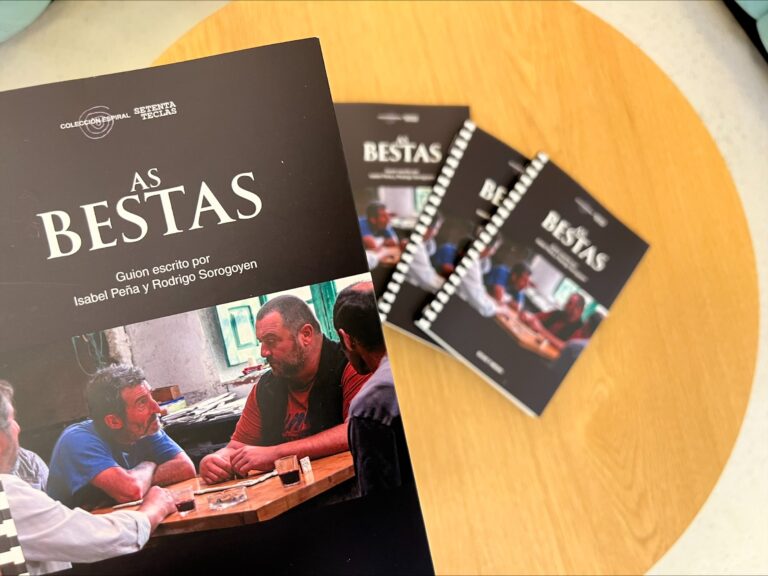 Isabel Peña y Rodrigo Sorogoyen presentan el guion de ‘As Bestas’ en la sede de DAMA